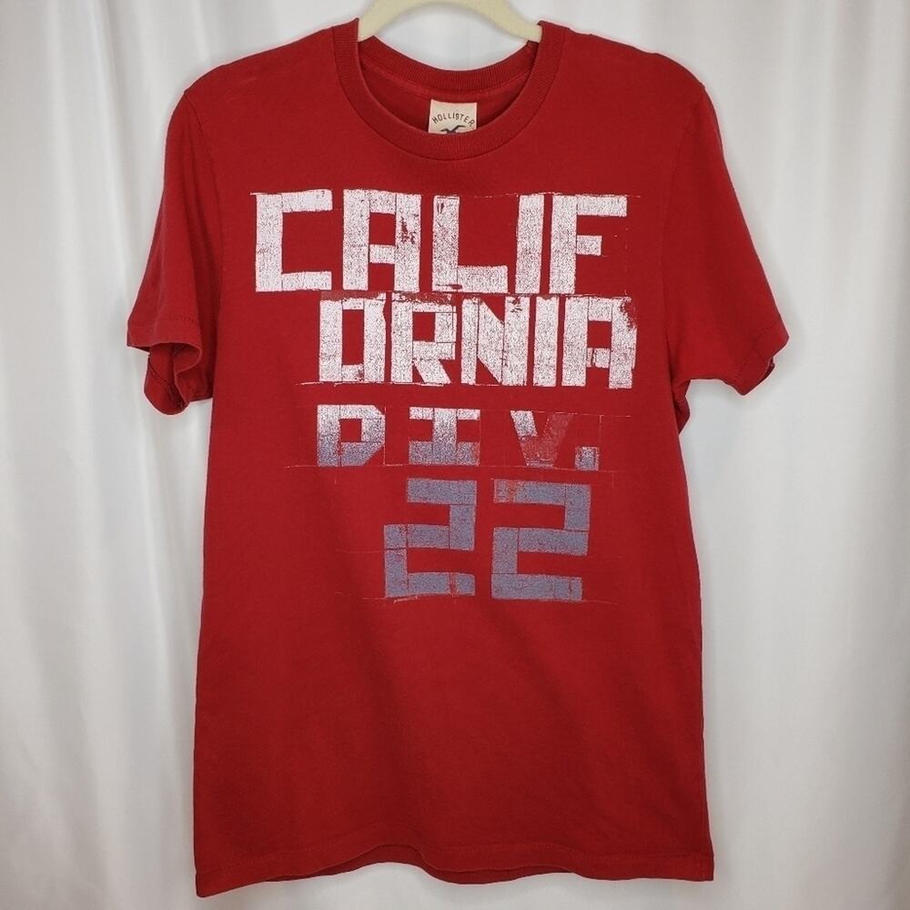 Hollister California Print Short Sleeve Tee Med